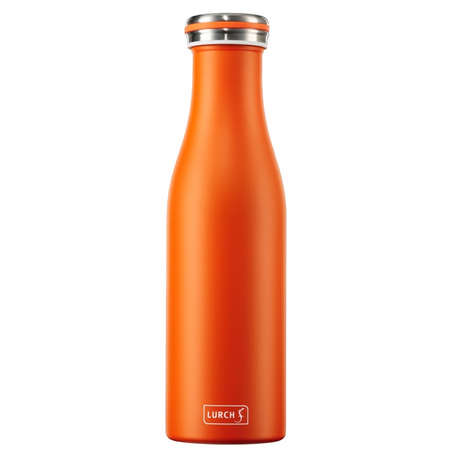 Butelka termiczna, stalowa, 0,5 l, pomarańczowa