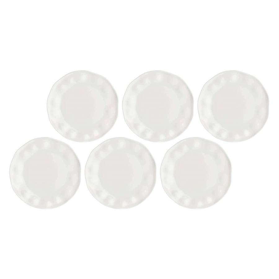 LA PORCELLANA BIANCA LUNIA Zestaw 6 talerzy do sałatek 21.5 cm