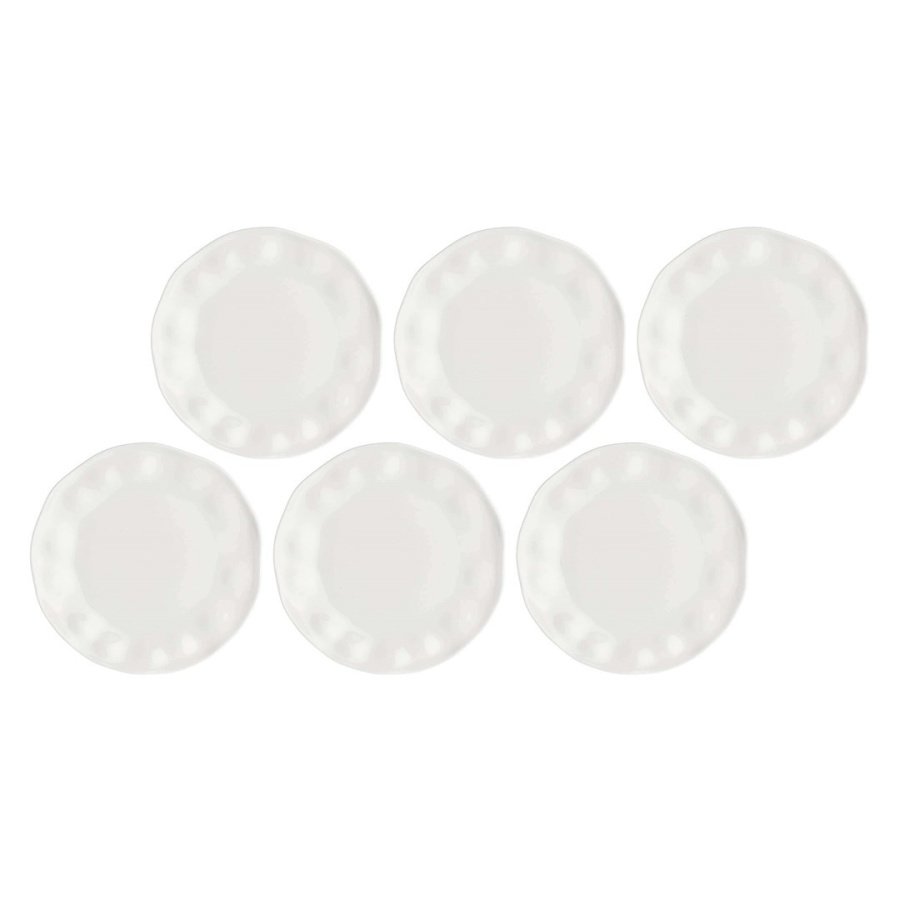 LA PORCELLANA BIANCA LUNIA Zestaw 6 talerzy do sałatek 21.5 cm