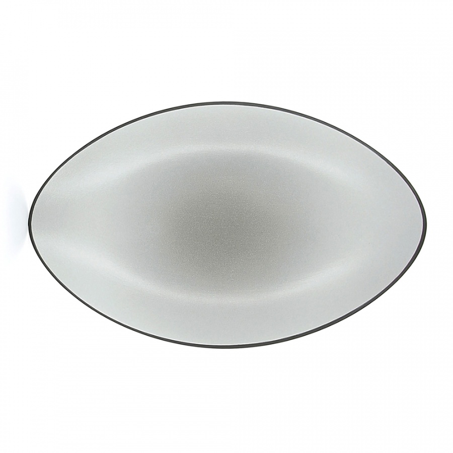 EQUINOXE Talerz owalny 35x22,3 cm, szary
