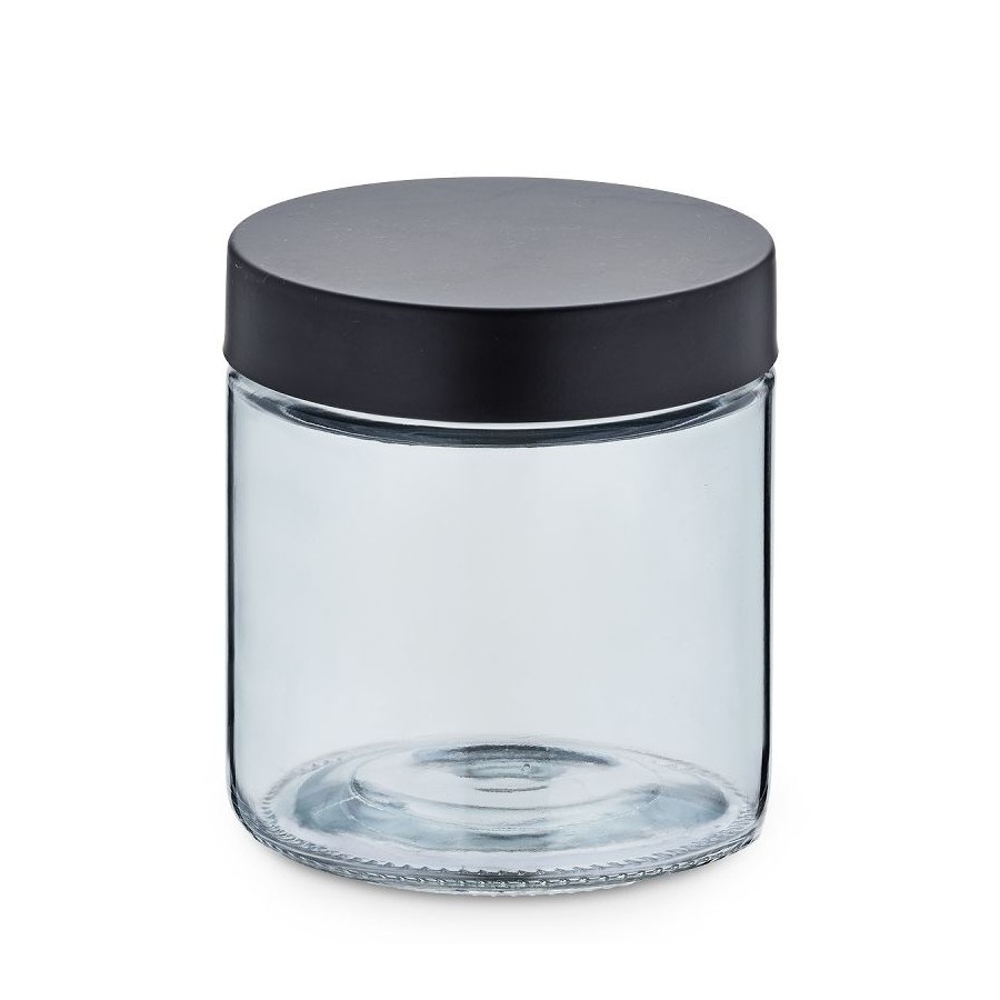 Pojemnik kuchenny, szkło/stal nierdzewna, 0,8 l, śred. 11 x 12 cm