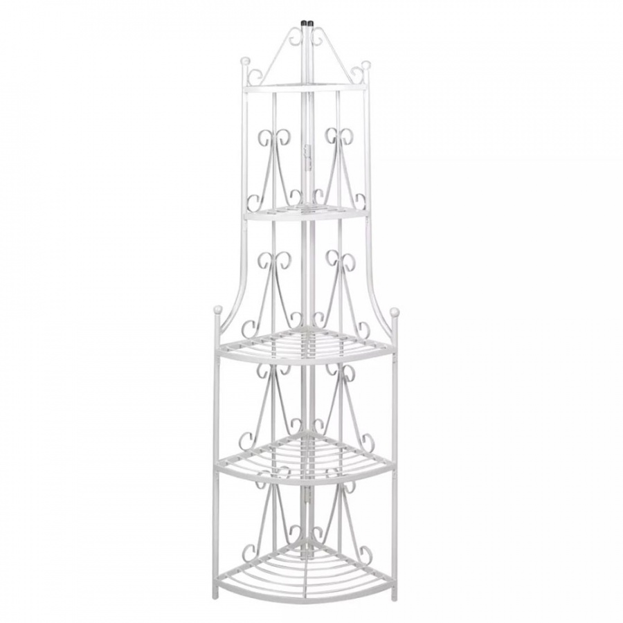 Stojak na rośliny, kwietnik, biały