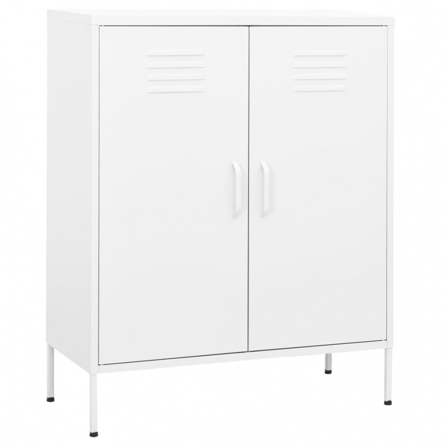 Szafka, biała, 80x35x101,5 cm, stalowa