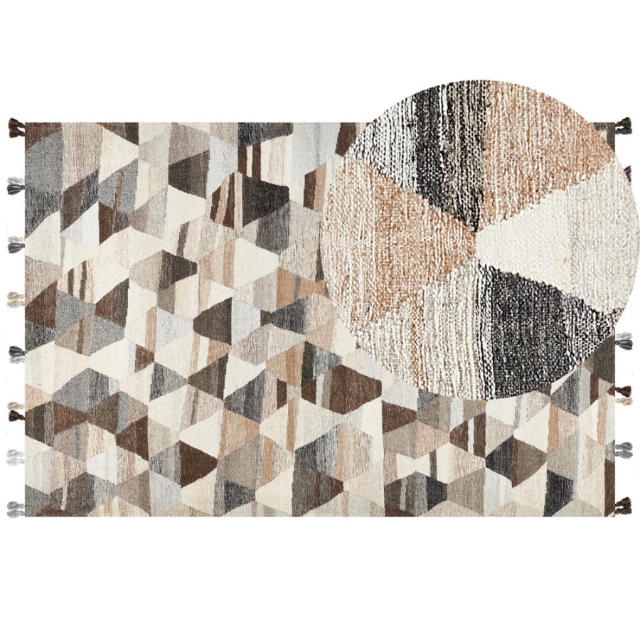 Dywan wełniany kilim 200 x 300 cm wielokolorowy argavand