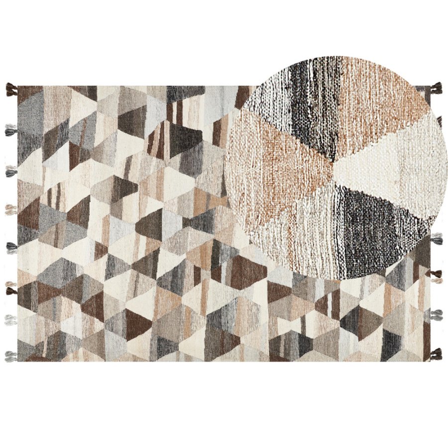 Dywan wełniany kilim 200 x 300 cm wielokolorowy argavand