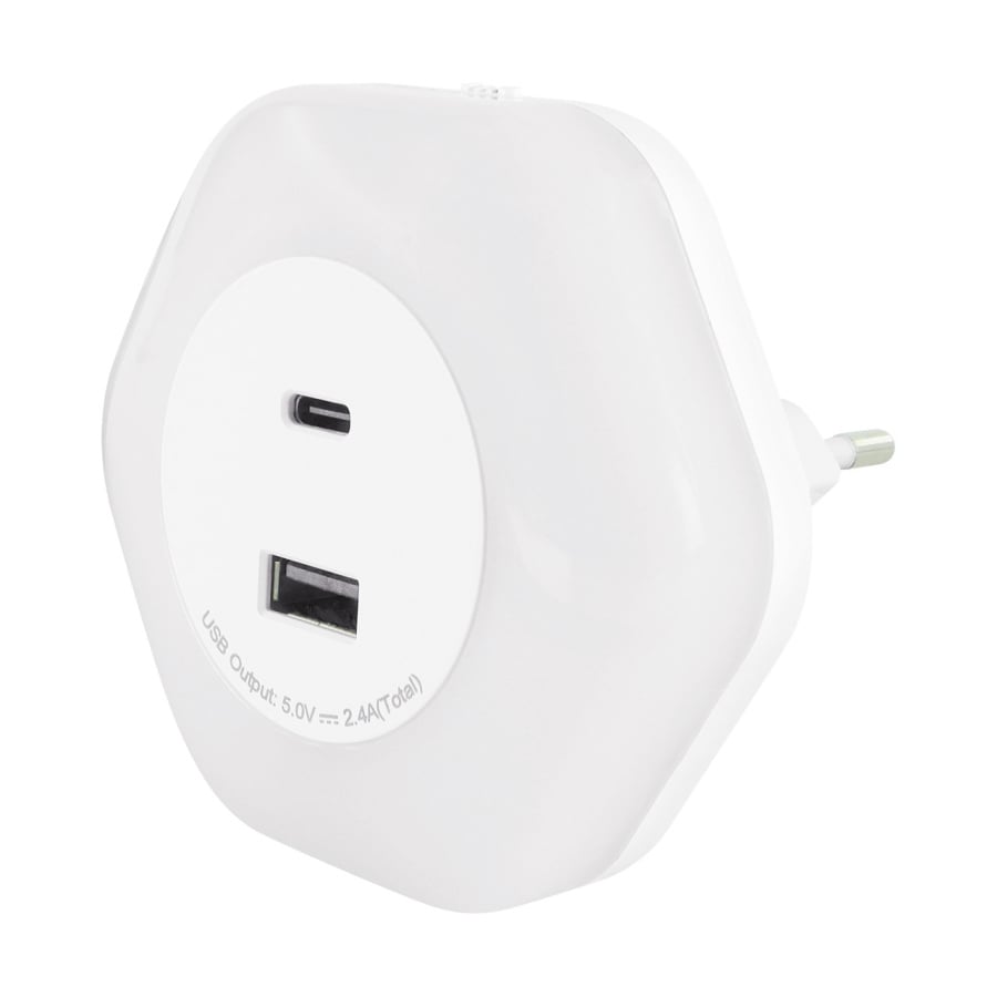 OZIL LED 0,3W USB A+C NW