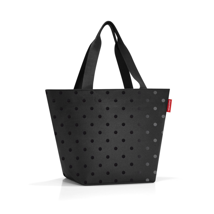 Torba shopper m, glossy dots black