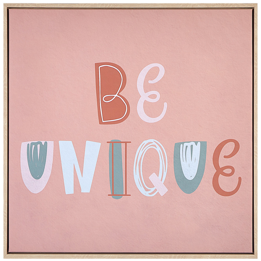 Obraz na płótnie taurisano motyw dziecięcy 63 x 63 cm różowy