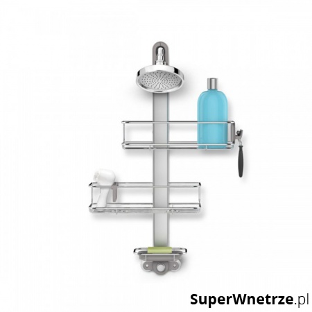 Koszyki prysznicowe regulowane Simplehuman srebrne