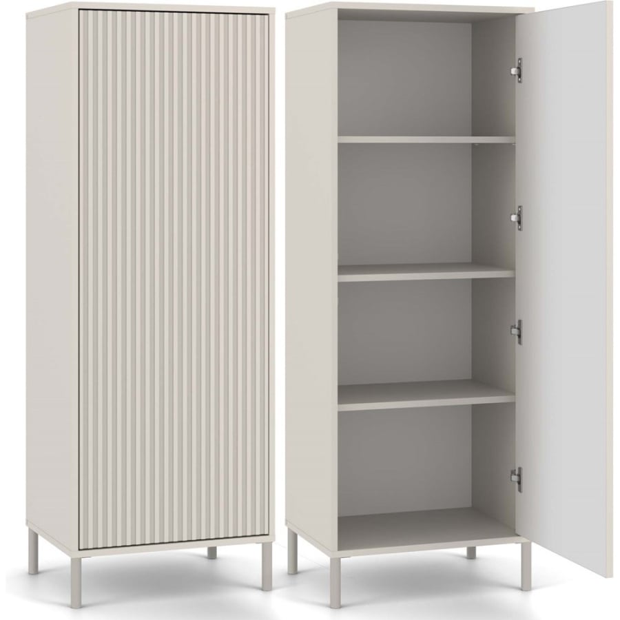 Witryna KAMARO 1DD SLIM KASZMIR Lamele Front Ryflowany