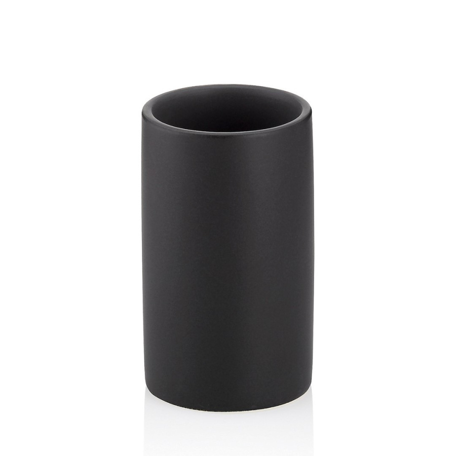 Kela-kubek toaletowy ceramiczny czarny matsi