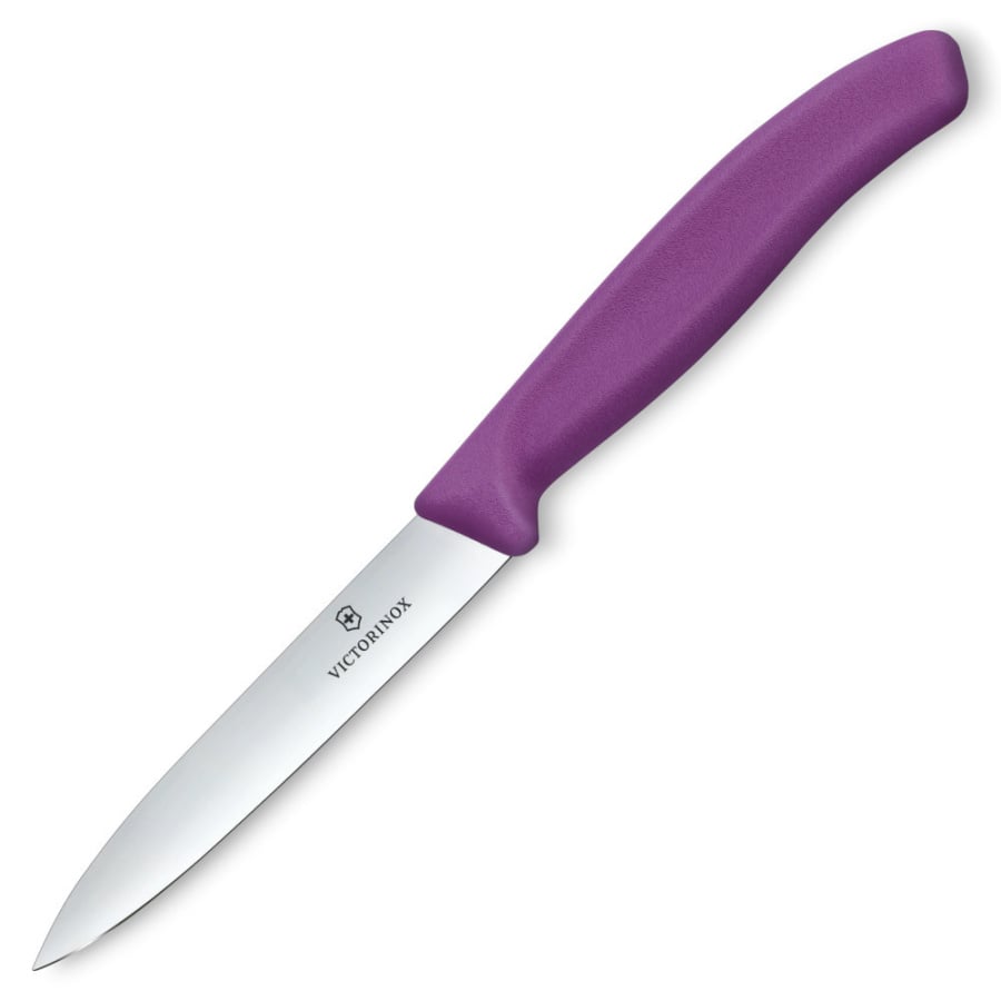 VICTORINOX - Swiss Classic - Nóż do warzyw i owoców - Gładkie ostrze - 10 cm - Fioletowy
