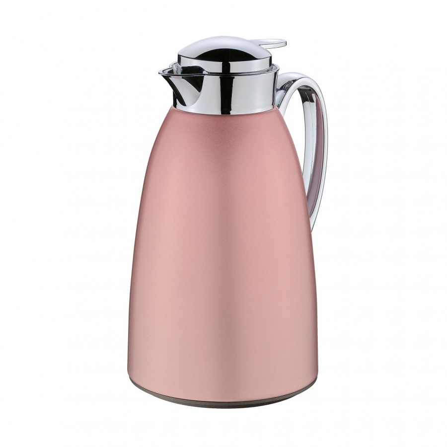 Dzbanek termiczny, stal nierdzewna, 1,0 l, śred. 14 x 27 cm, kolor: różowe złoto