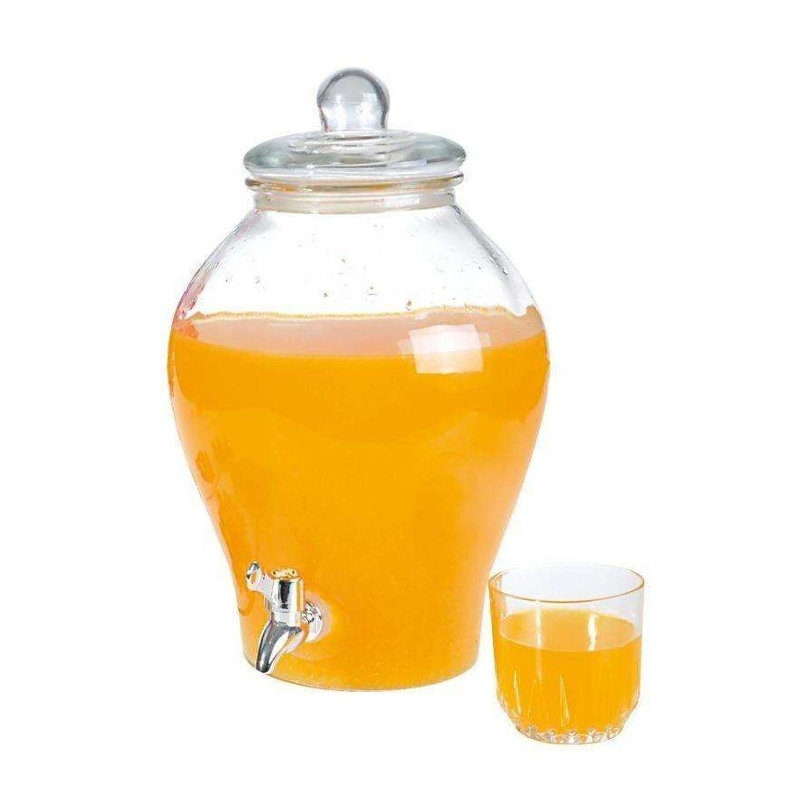 Słój, słoik z kranikiem do napojów, lemoniady, 6,5 l