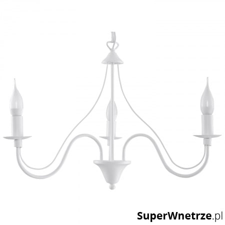Lampa wisząca Sollux Lighting Minerwa3 biała
