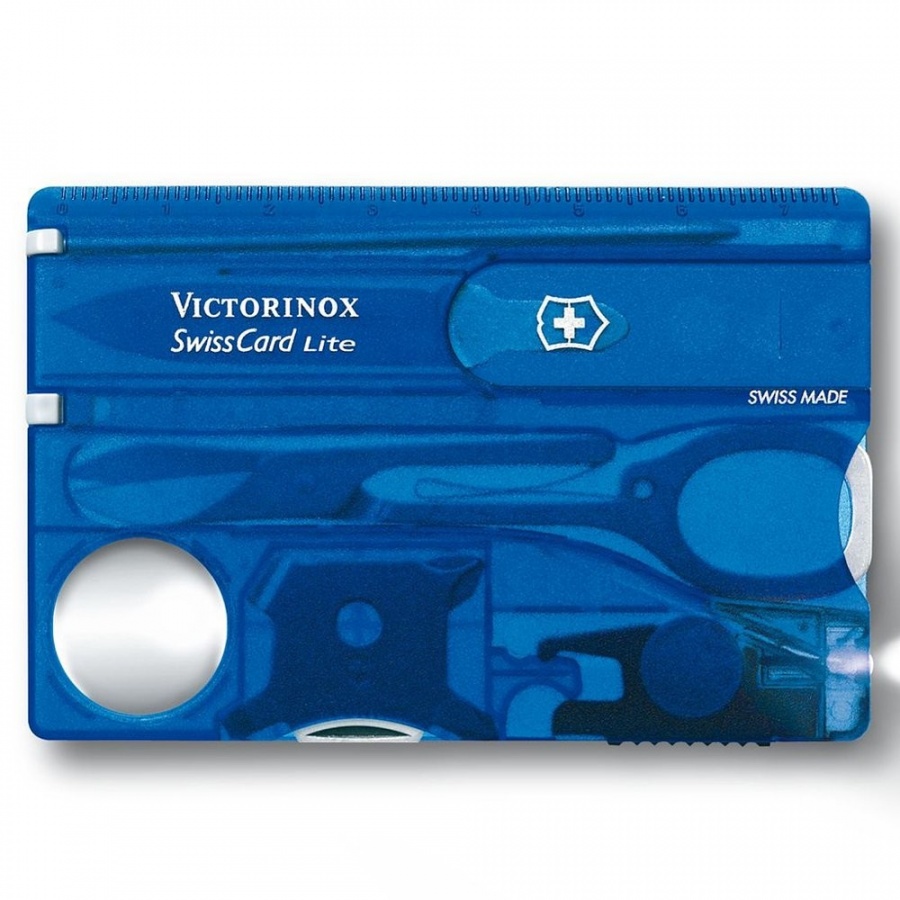 Victorinox - swisscard z diodą led - niebieski