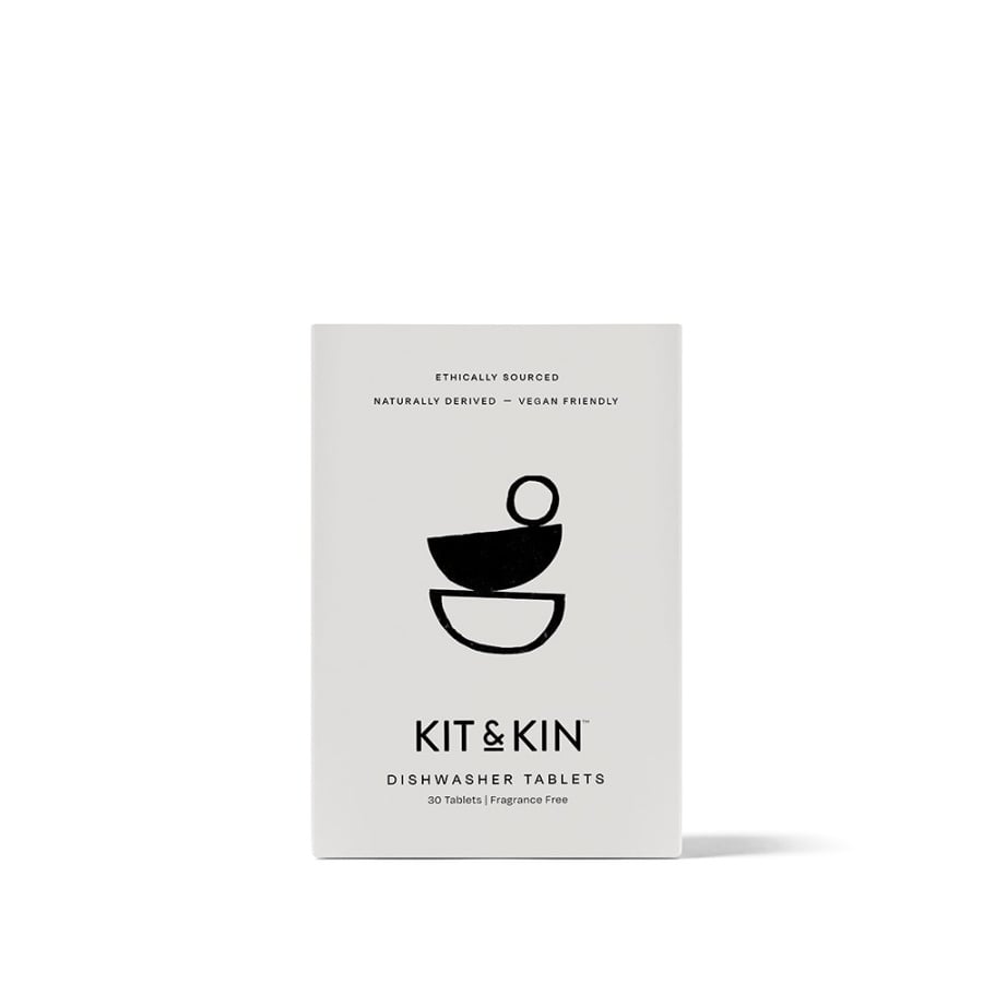 Kit & Kin, Naturalne Tabletki do zmywarki, 30 szt.