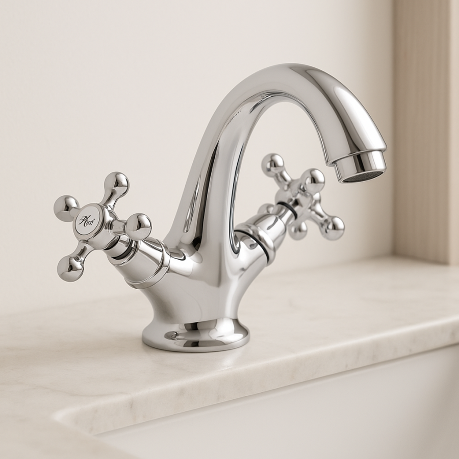 Bateria umywalkowa stojąca kran retro - yoka