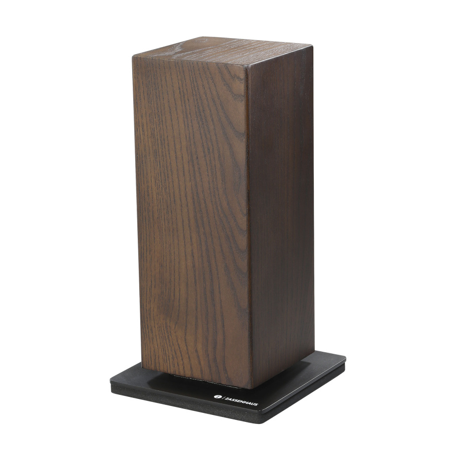 Blok na noże magnetyczny, obrotowy, drewno jesionowe, 13 x 13 x 25,5 cm