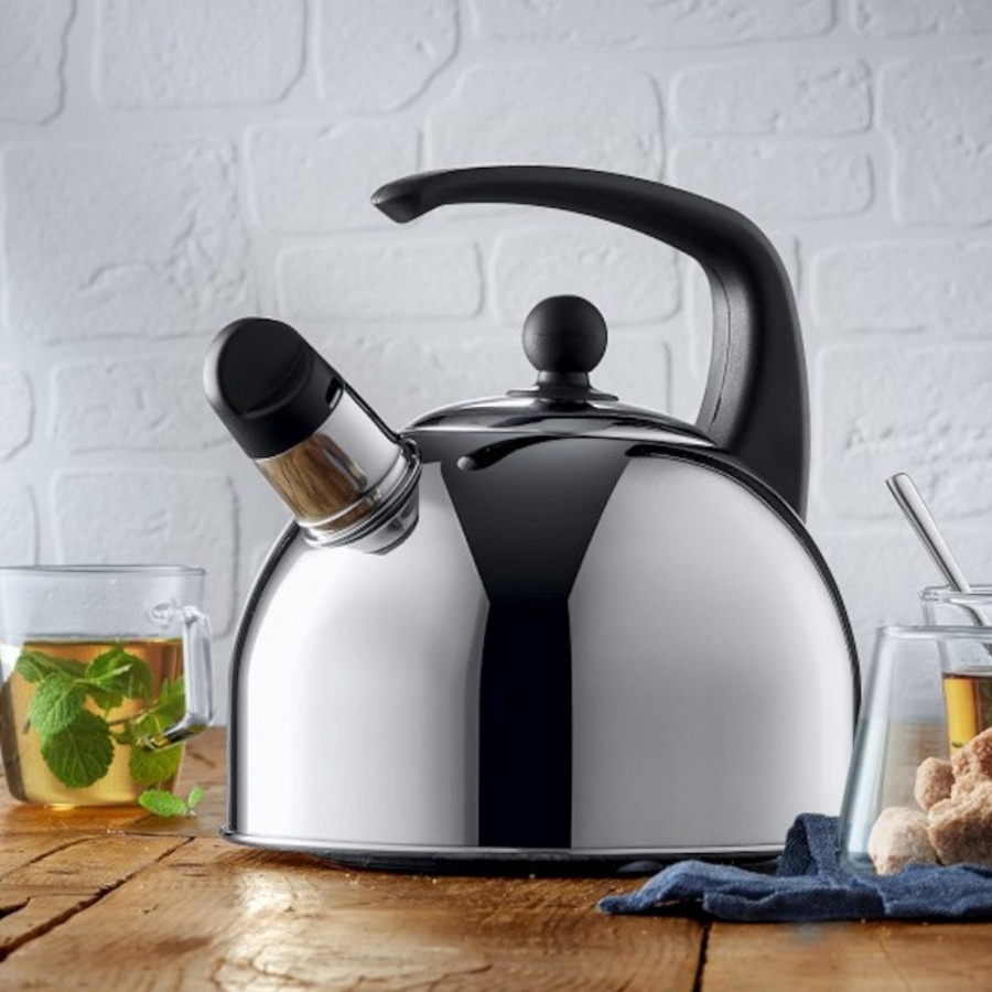 Czajnik ze stali nierdzewnej Cromargan, na gaz, 2 l, srebrny, WMF Classic