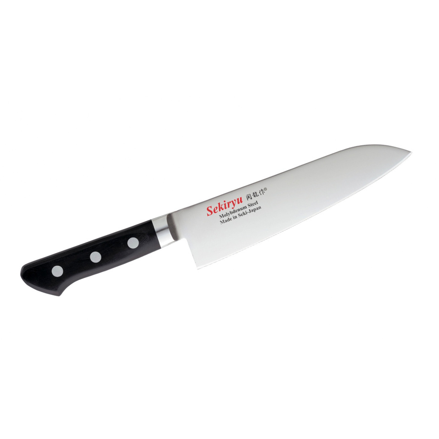 Nóż Sekiryu KUROI TORI Santoku 180 mm [SR-MS180]