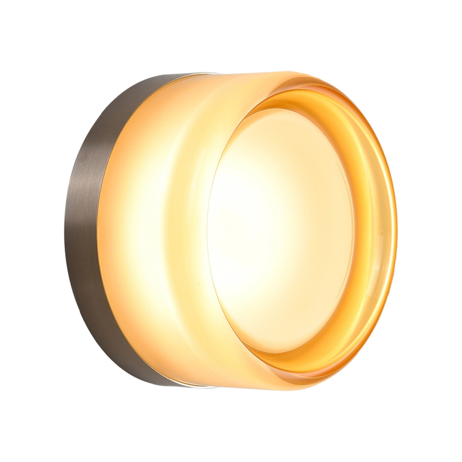 Lampa ścienna candy led bursztynowa 13,5 cm