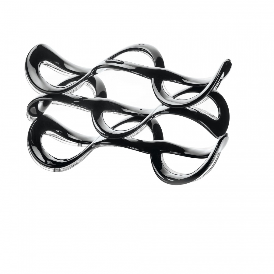 Stojak na wino, czarny