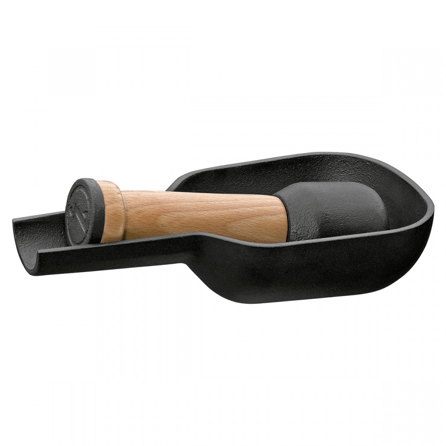 żeliwny moździerz, 17,5 x 8,5 x 4,5 cm