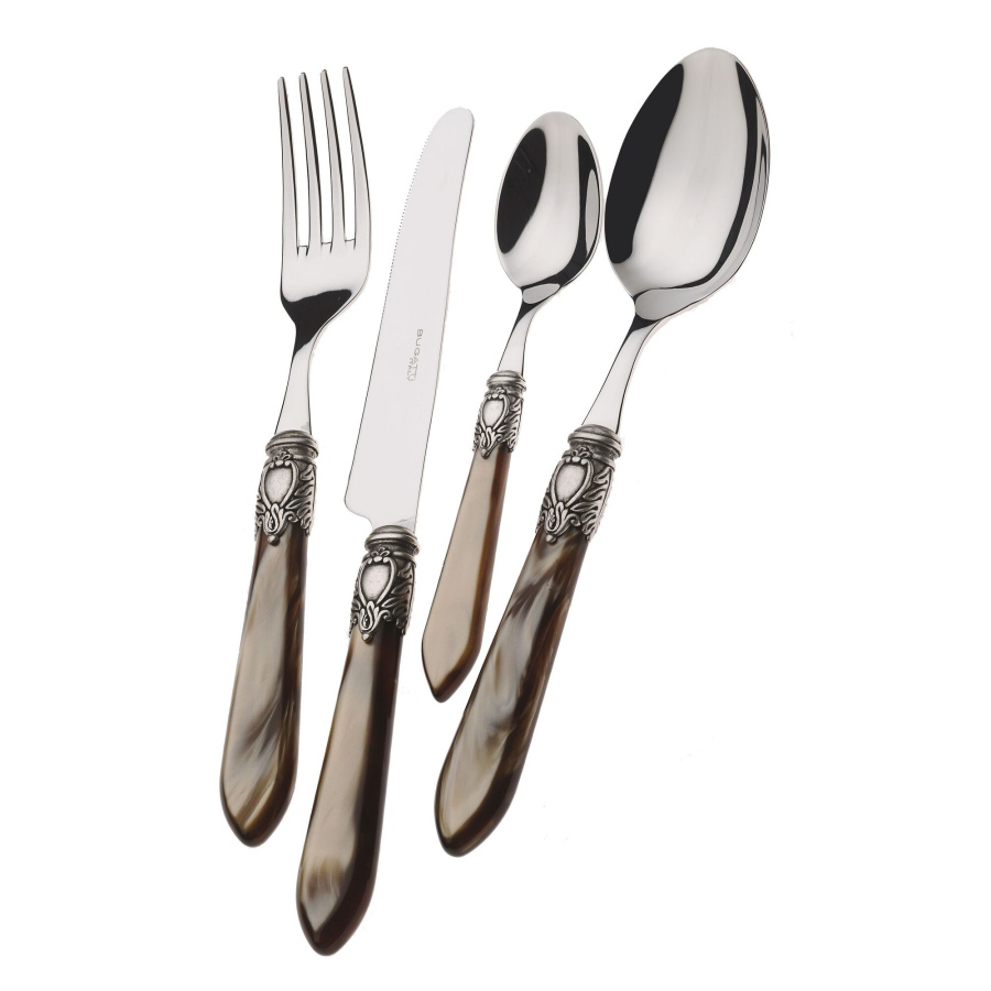 Oxford onyx - zestaw obiadowy 24 cz. w opakowaniu