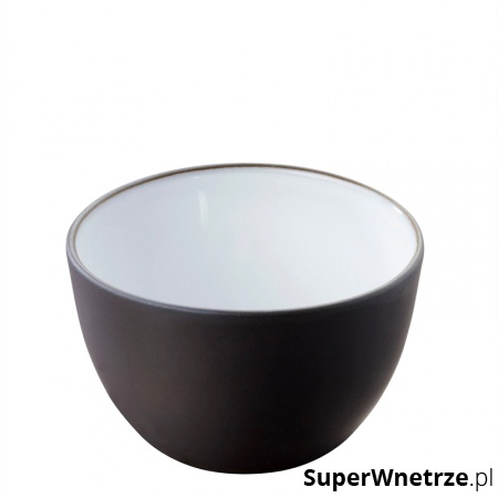 SOLID miska mała 11 cm, biało-czarna