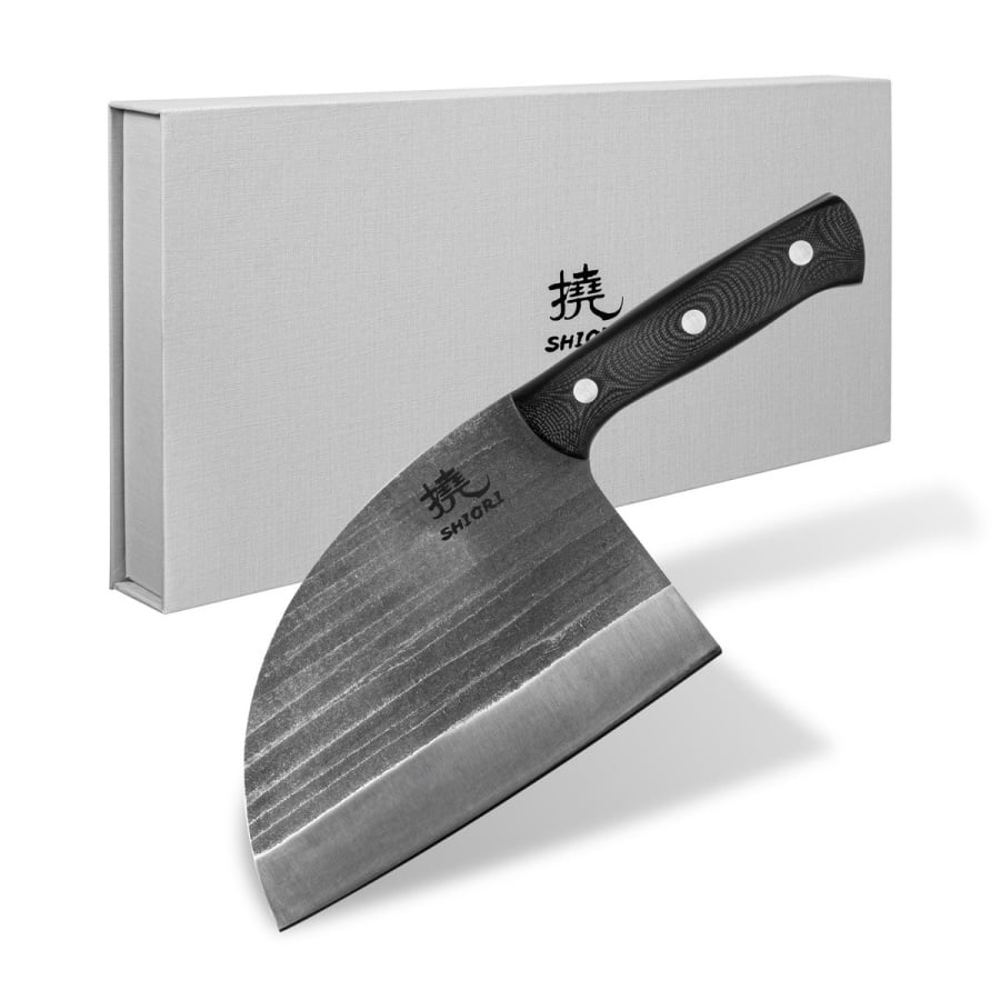 Shiori 撓 Serb - tasak do mięsa i warzyw ze stali japońskiej AUS-10