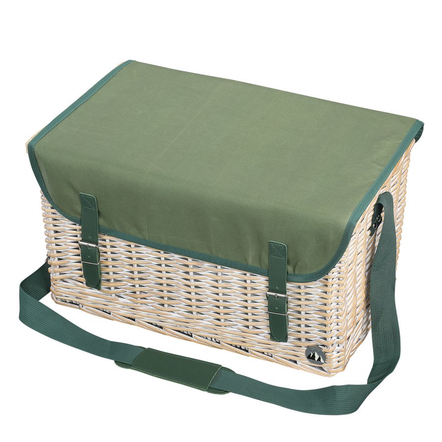 Kosz piknikowy ze stolikiem, dla 4 os., 46 x 29 x 26 cm