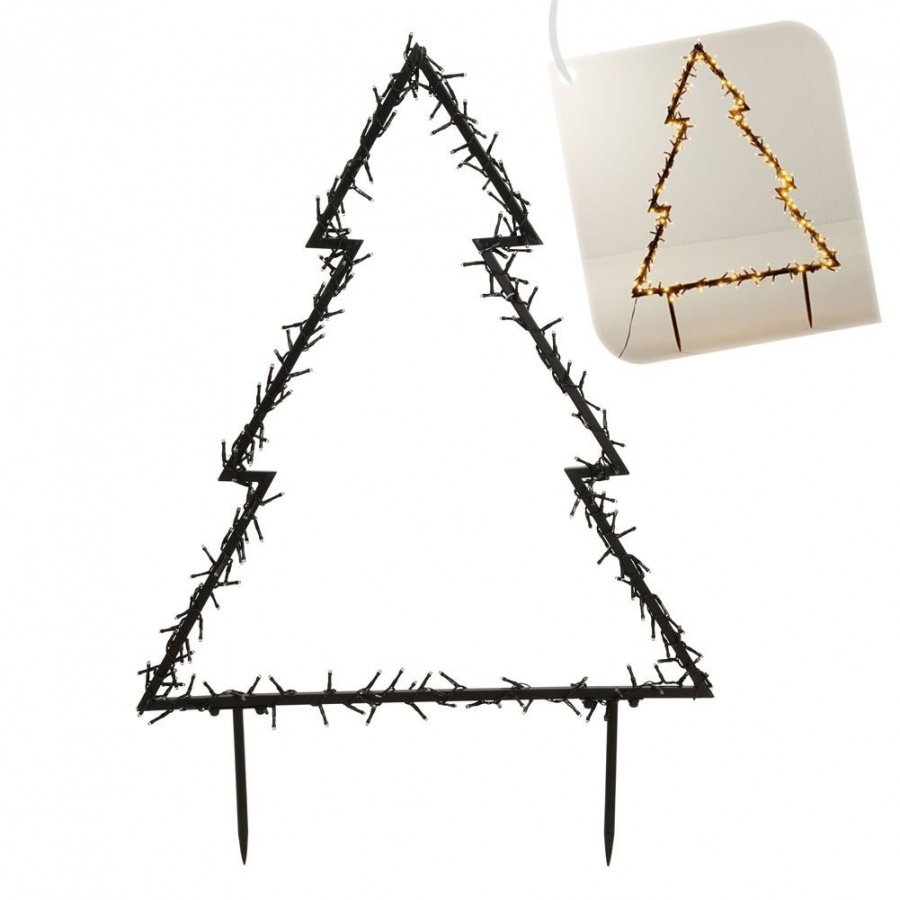 Choinka świecąca zewnętrzna metalowa 175 led 75 cm