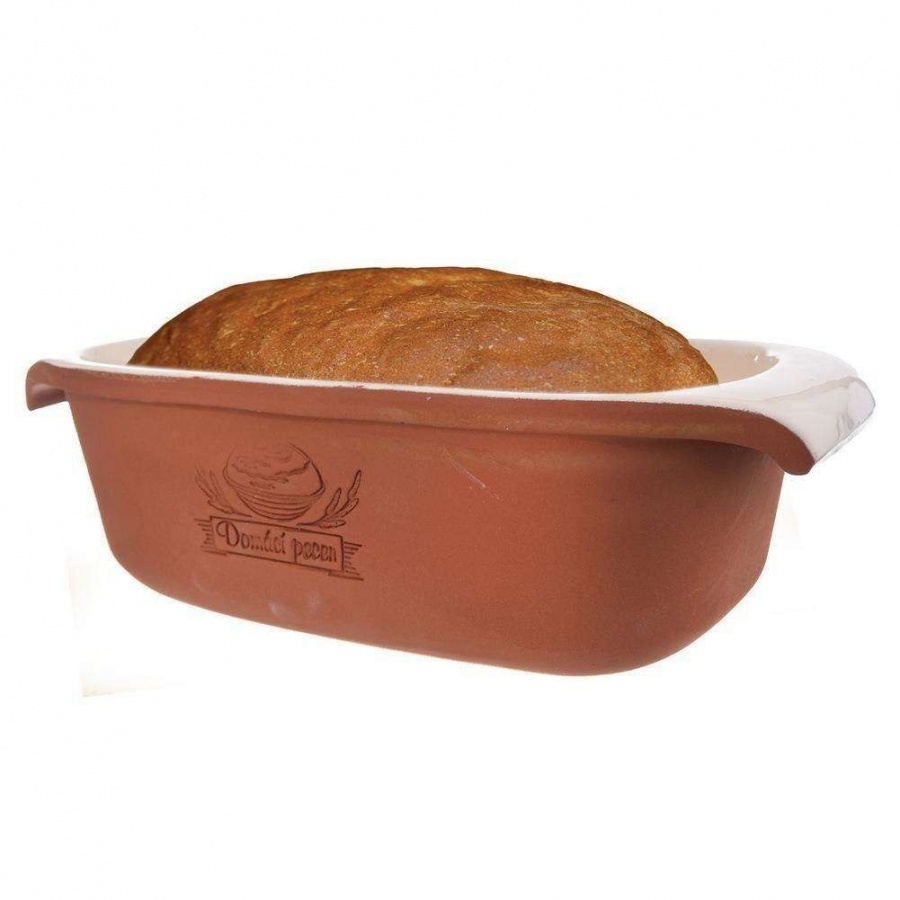 Forma do pieczenia chleba, ciasta, na chleb, ceramiczna, z pokrywką