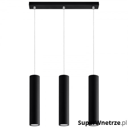 Lampa wisząca Sollux Lighting Lagos 3 czarna