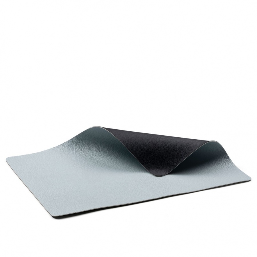 Podkładki pod talerze 46x33cm 4szt. czarny/jasny niebieski 15159