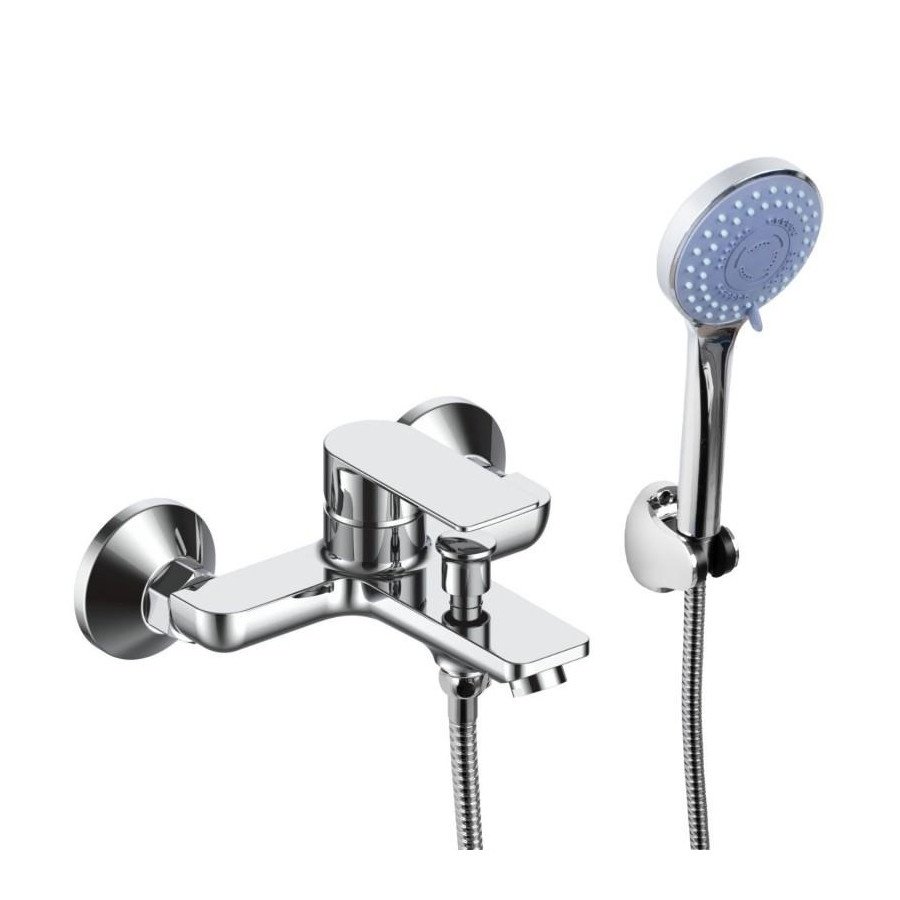 Bateria wannowa ścienna prysznicowa natryskowa chrom - yoka