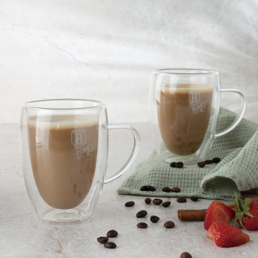 Kubki z podwójnym szkłem 2szt. 300ml BerlingerHaus BH-8768