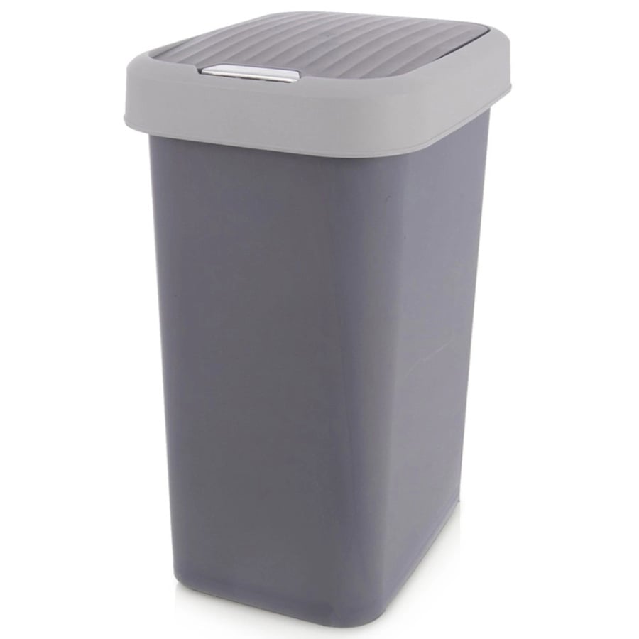 Kosz na śmieci plastikowy szary 25 l