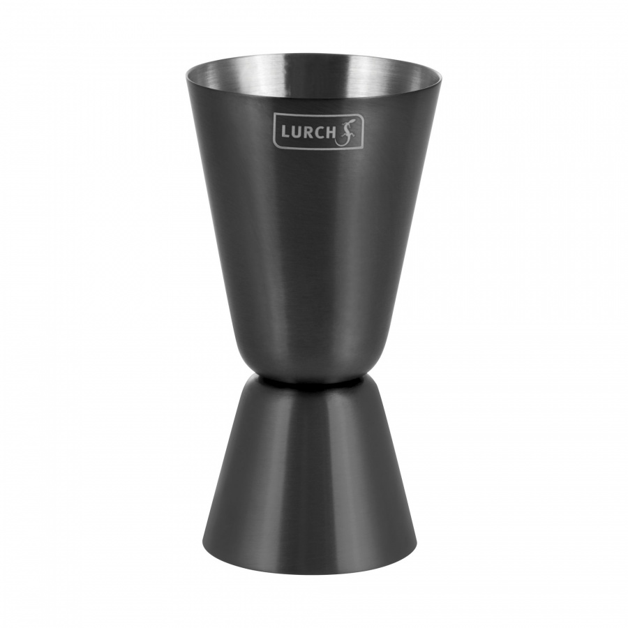 Miarka do alkoholu, stal nierdzewna, 20/40 ml, śred. 4,5 x 8,5 cm, ciemnoszara