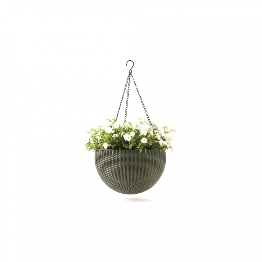 Doniczka śr.35cm Bazkar HANGING SPHERE Cappuccino