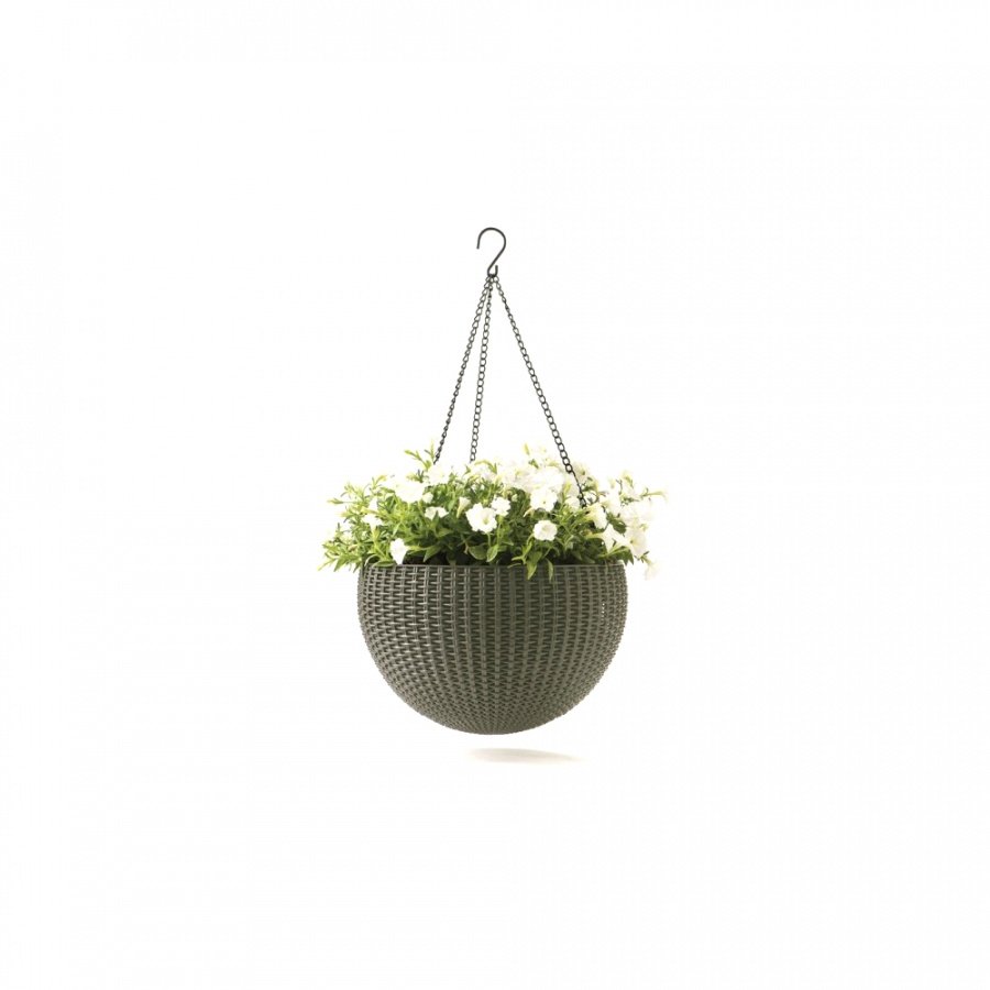 Doniczka śr.35cm Bazkar HANGING SPHERE Cappuccino