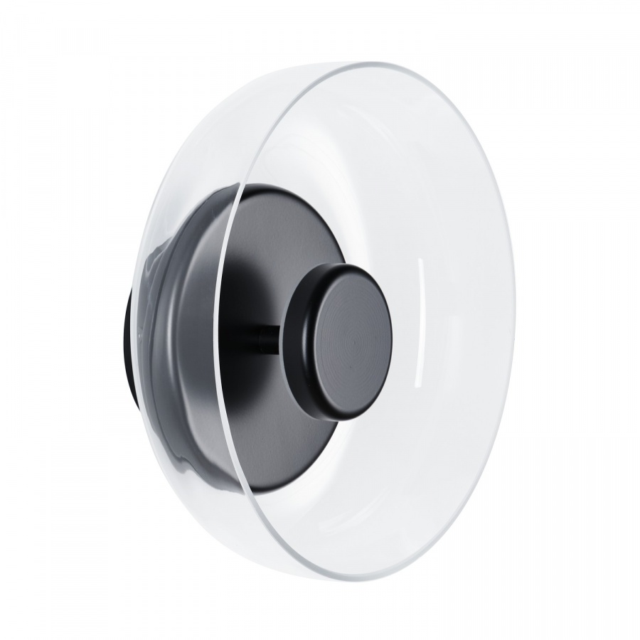 Lampa ścienna disco led czarna 23 cm
