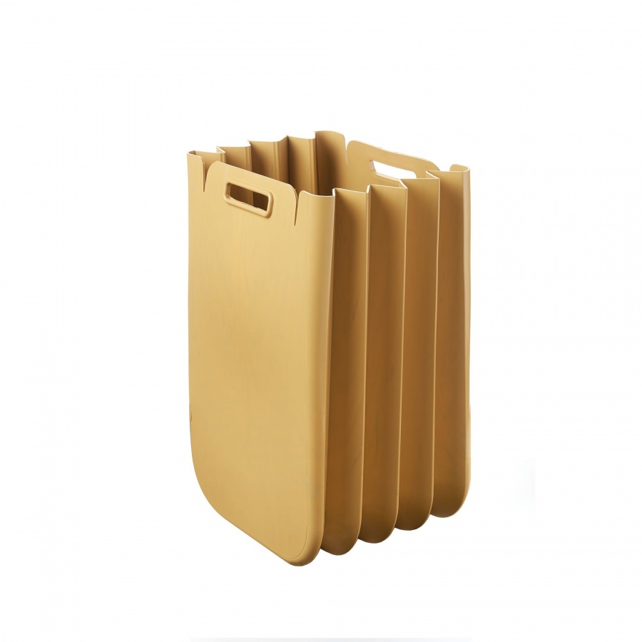 Kosz na śmieci eco packly, 25 l, musztardowy