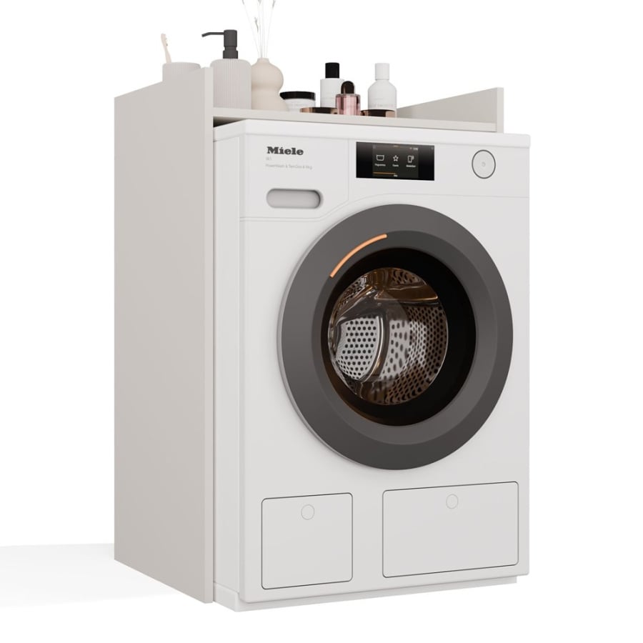 Szafka Łazienkowa Na Pralkę POLA NP KASZMIR Beż Półka Regał Do Łazienki