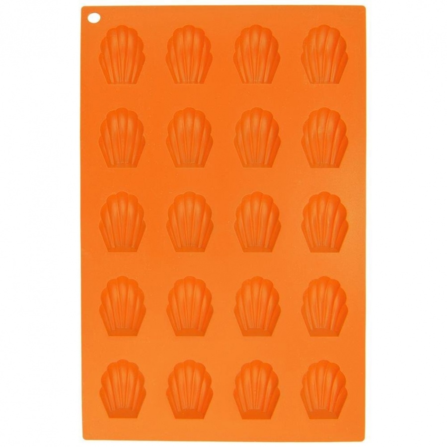 Forma do pieczenia ciastek, muszelek, na praliny, pralin, silikonowa, na muszelki, 20 sztuk