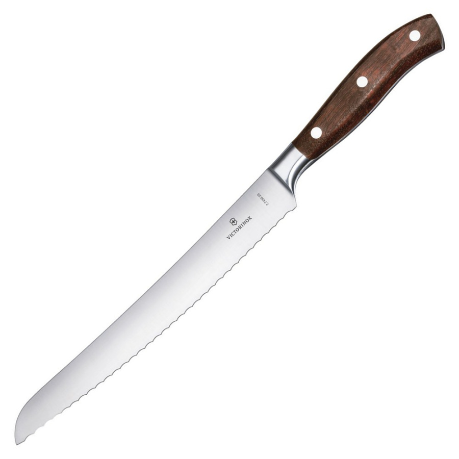 VICTORINOX - Grand Maitre - Nóż chleba i ciast kuty - 23 cm - Drzewo różane