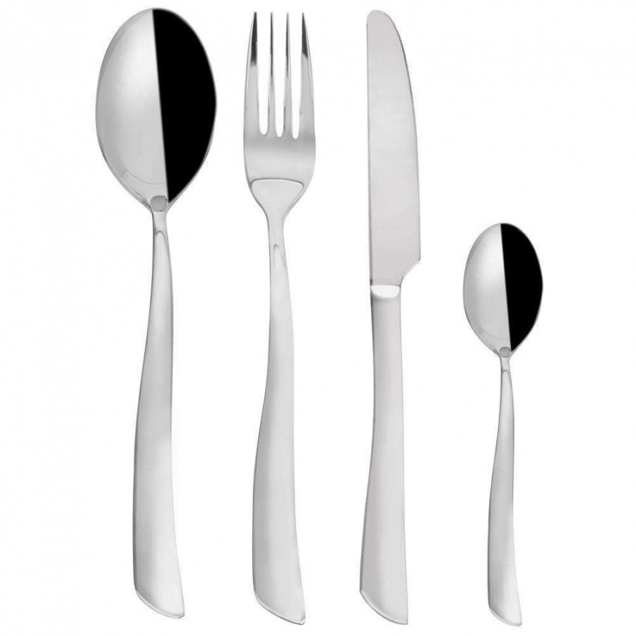 Zestaw, komplet sztućców SHAPE, 24 el., łyżka, widelec, nóż, łyżeczka, sztućce, dla 6 osób