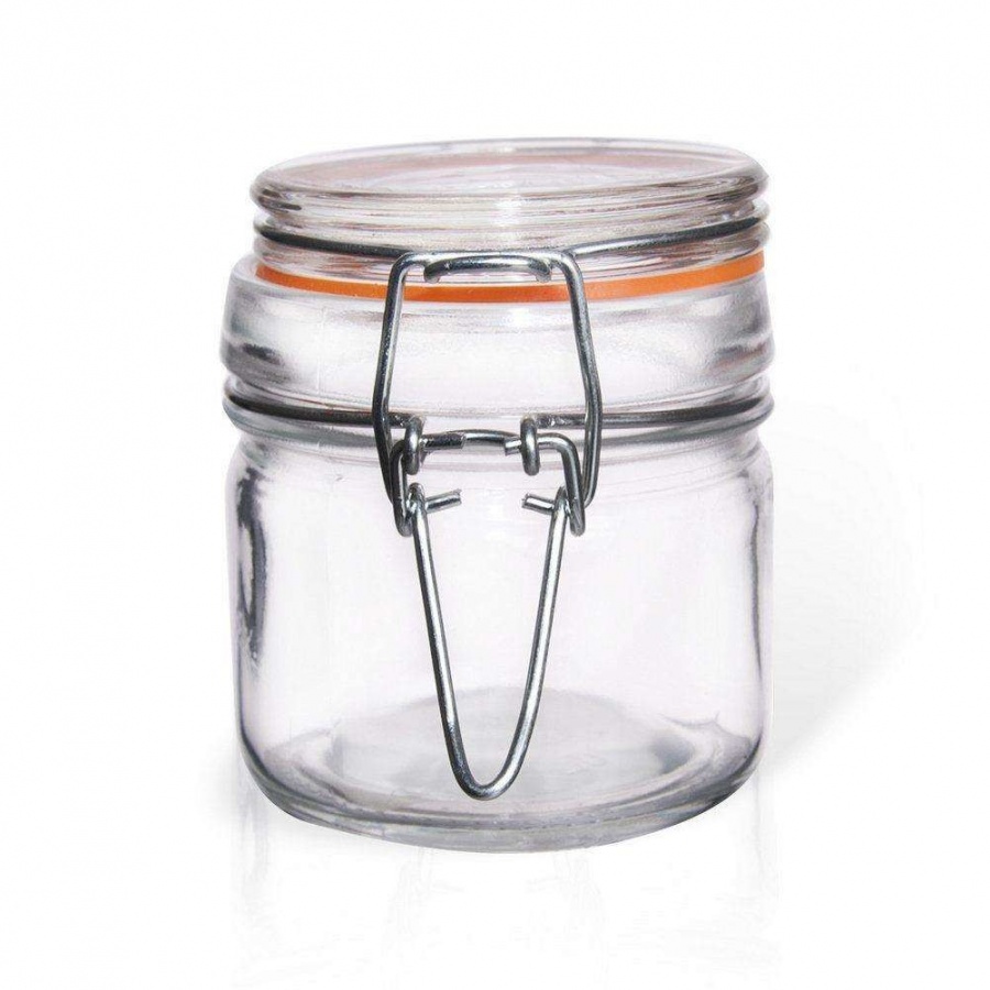 Słoik, pojemnik szklany patentowy z klipsem, BELA, 0,1 l