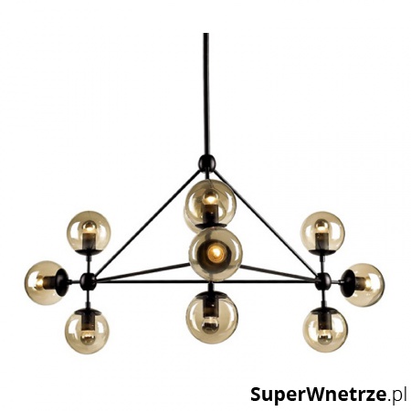 Lampa wisząca King Home Planetario czarna